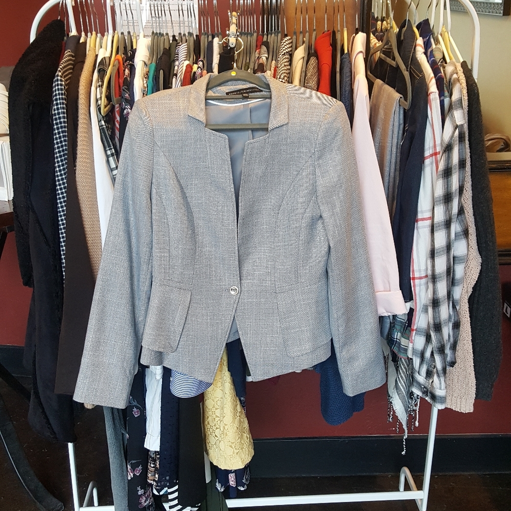 White House Black Market Blazer | Gray | Size 2 |